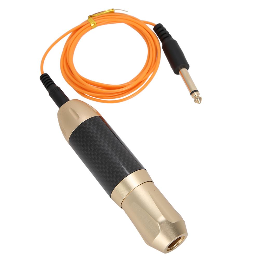 Профессиональная мощная моторная тату-машинка, портативная тату-машинка Liner Shader, интерфейс постоянного тока, серый золотой