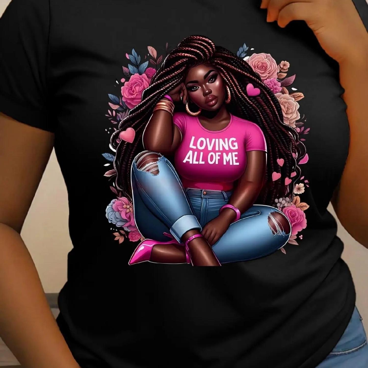 Women S Floral Portrait T-Shirt, Casual Crew Neck Short Sleeve Top, Regular Length, All Season Fashion Tee Tee For Adult, Men, W XXXXXL різнокольоровий
Women S Floral Portrait T-Shirt, Casual Crew Neck Short Sleeve Top, Regular Length, All Season Fashion Tee Tee For Adult, Men, W XXXXXL різнокольоровий