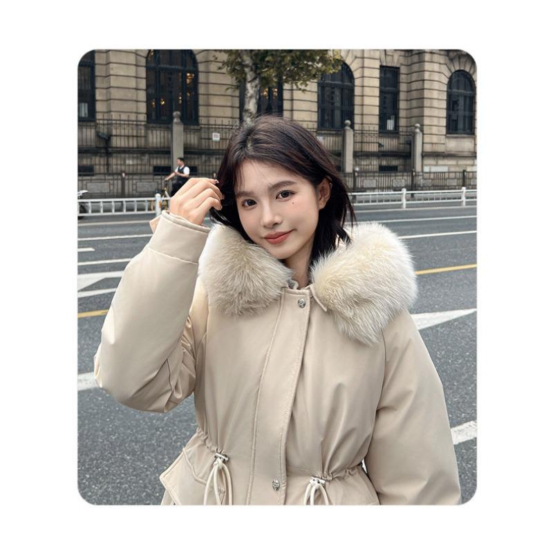Women s fur collar hooded padded windproof lightweight thickened fluffy warm and cold-proof medium-length casual jacket Parka cotton jacket M
Women s fur collar hooded padded windproof lightweight thickened fluffy warm and cold-proof medium-length casual jacket Parka cotton jacket M