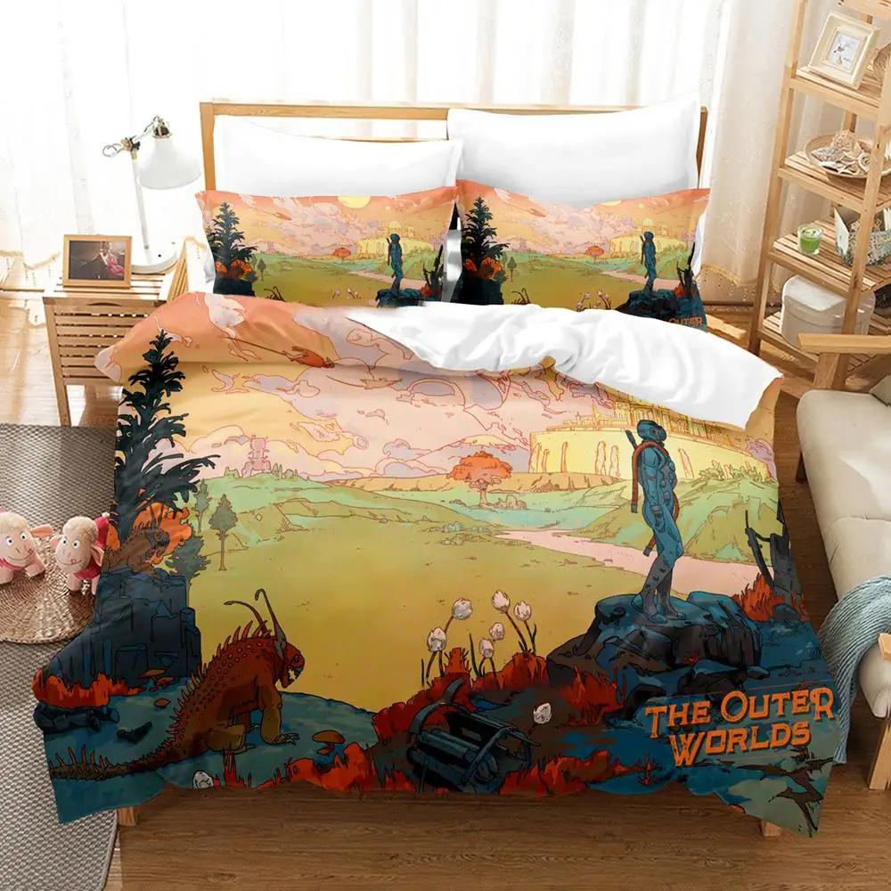 Fashion Game The Outer Worlds Bedding Set Boys Girls Twin Queen Size Duvet Cover Pillowcase Bed Kids Adult Fashion Home Textiles EU Single(135*200cm)3pcs
Fashion Game The Outer Worlds Bedding Set Boys Girls Twin Queen Size Duvet Cover Pillowcase Bed Kids Adult Fashion Home Textiles EU Single(135*200cm)3pcs
