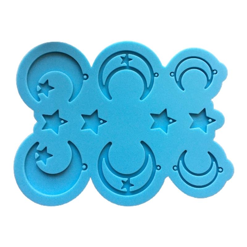 Moon Star Earrings Silicone Mold Eardrops Danglers UV Crystal Resin Epoxy Mold Art Crafts Ear Studs Casting Mold
Moon Star Earrings Silicone Mold Eardrops Danglers UV Crystal Resin Epoxy Mold Art Crafts Ear Studs Casting Mold