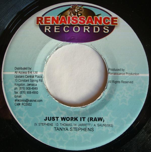 7inch Record TANYA STEPHENS - Just Work It RC0002 Renaissance Rec 2003 Jamaica Reggae, Ska & Dub Used
7inch Record TANYA STEPHENS - Just Work It RC0002 Renaissance Rec 2003 Jamaica Reggae, Ska & Dub Used