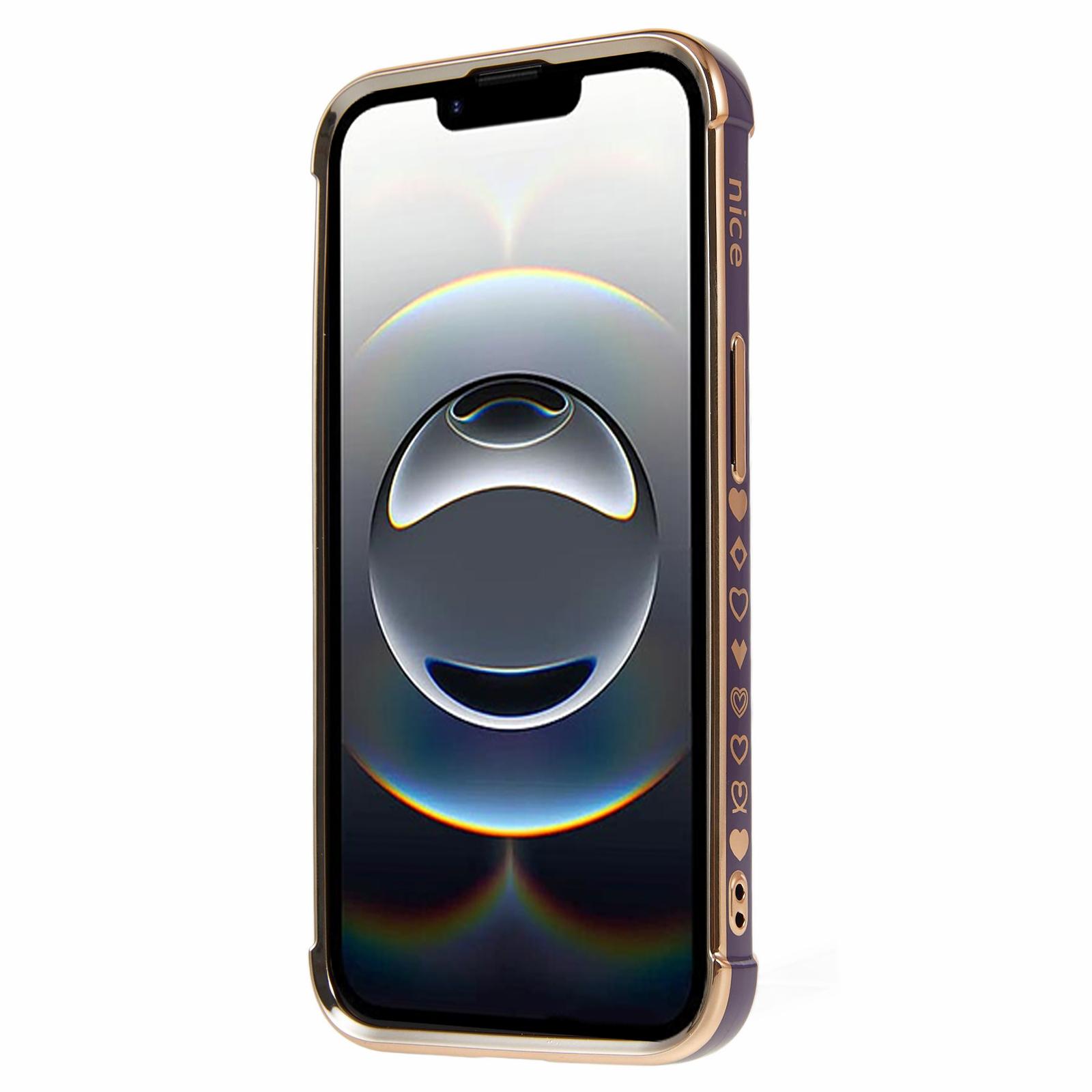 For iPhone 16e Case Kickstand Electroplating Love Printing TPU Back Cover Light Purple
For iPhone 16e Case Kickstand Electroplating Love Printing TPU Back Cover Light Purple