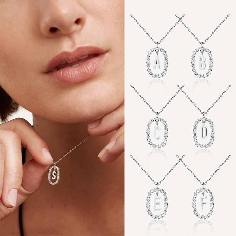 New 925 Silver Alphabet Necklace Charm High Quality First Initial Pendant Choker Birthday Gift Fine Jewelry Z платиновий
New 925 Silver Alphabet Necklace Charm High Quality First Initial Pendant Choker Birthday Gift Fine Jewelry Z платиновий