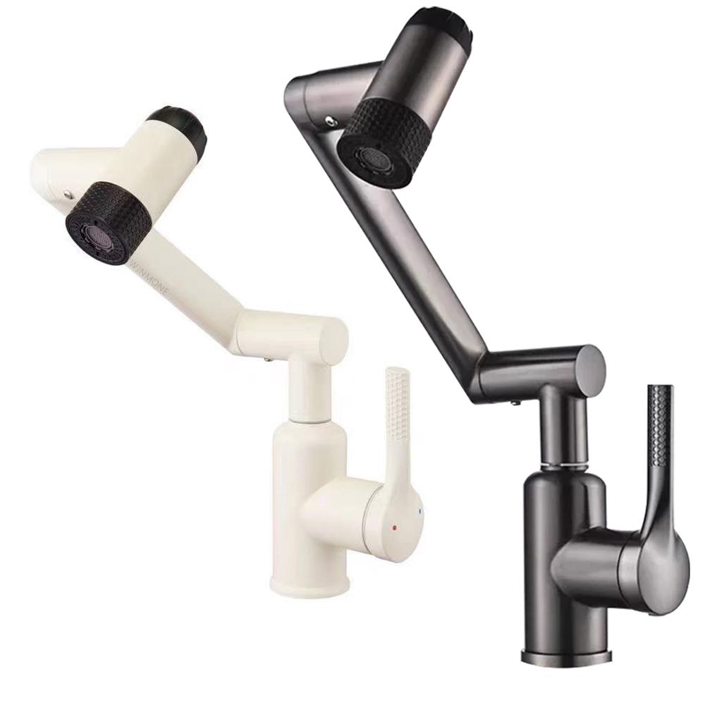 White Gray Silver Bathroom Basin Faucet Deck Mounted Hot Cold Mixer Sink Faucet Manipulator 360 ° Rotation Universal Water Taps
White Gray Silver Bathroom Basin Faucet Deck Mounted Hot Cold Mixer Sink Faucet Manipulator 360 ° Rotation Universal Water Taps