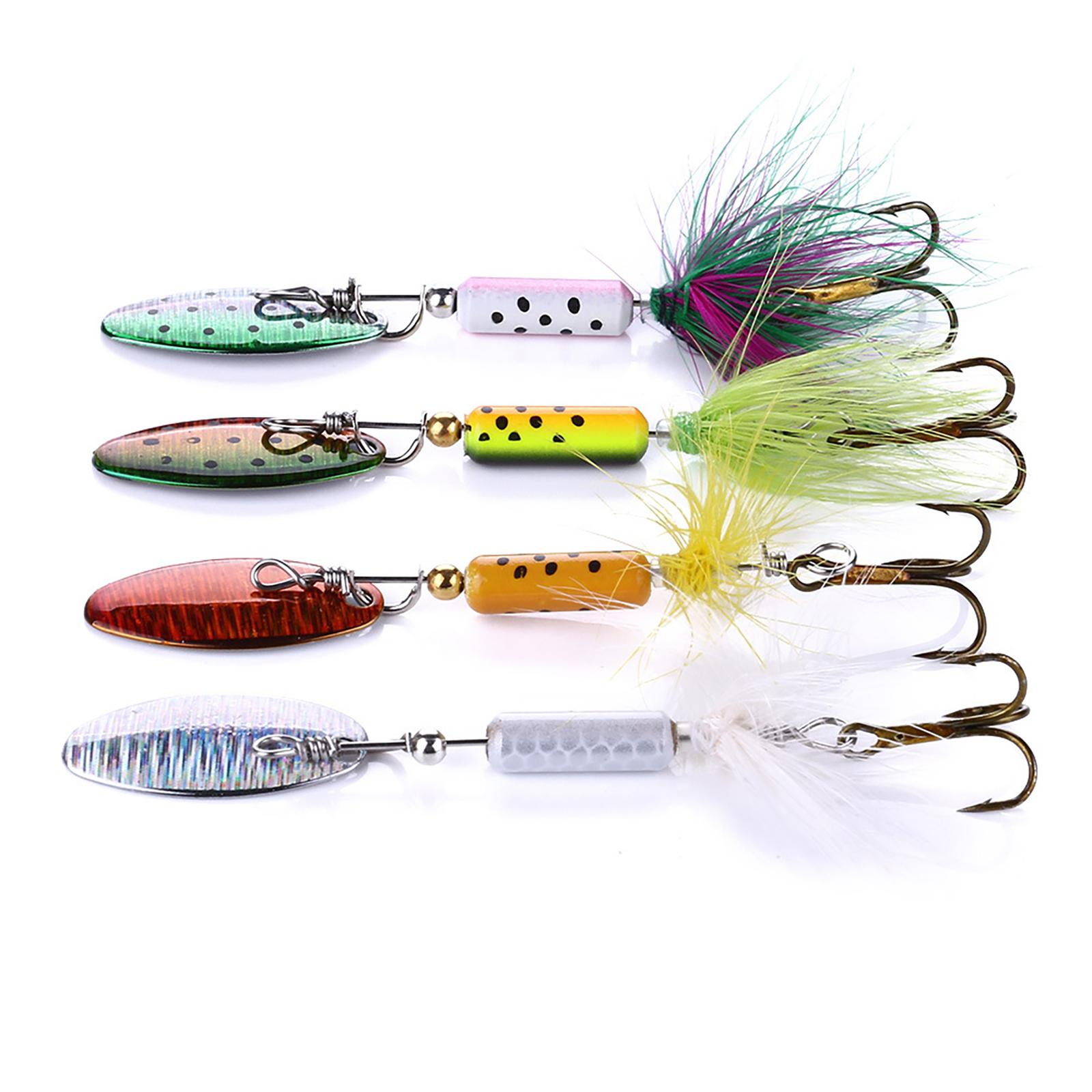 4Pcs Colorful Metal Spinner Baits Trout Fishing Lures Sequins Baits with Hook Hard Metal Baits Crankbaits Enduring 1
4Pcs Colorful Metal Spinner Baits Trout Fishing Lures Sequins Baits with Hook Hard Metal Baits Crankbaits Enduring 1