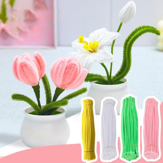 100Pcs/Set Pipe Cleaner Flower Crafts Kit Multi-Color Chenille Stem Twist Stick Kids Adults Beginner DIY Handmade Flower Bouquet Decoration
100Pcs/Set Pipe Cleaner Flower Crafts Kit Multi-Color Chenille Stem Twist Stick Kids Adults Beginner DIY Handmade Flower Bouquet Decoration