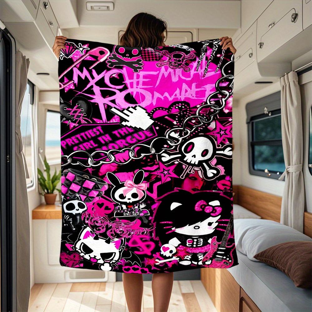 1pc Gothic, Punk, Kawaii RV flannel blanket, pattern printed blanket, sofa bed couch car office camping travel warm comfortable soft blanket 130x150cm
1pc Gothic, Punk, Kawaii RV flannel blanket, pattern printed blanket, sofa bed couch car office camping travel warm comfortable soft blanket 130x150cm