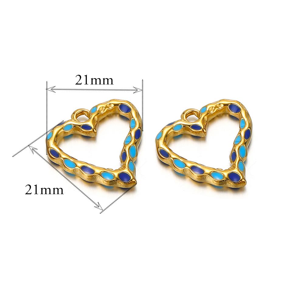5pcs Stainless Steel Heart Enamel Charms for DIY Jewelry Necklaces Pendants Findings Bracelets Supplies Earrings Making
5pcs Stainless Steel Heart Enamel Charms for DIY Jewelry Necklaces Pendants Findings Bracelets Supplies Earrings Making