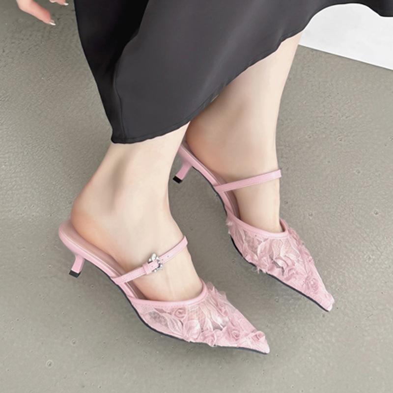Остроносые кружевные туфли-шлепанцы на высоком каблуке, новые черные дышащие сетчатые босоножки-стилетто с юбкой, женская обувь 39 розовый
Остроносые кружевные туфли-шлепанцы на высоком каблуке, новые черные дышащие сетчатые босоножки-стилетто с юбкой, женская обувь 39 розовый