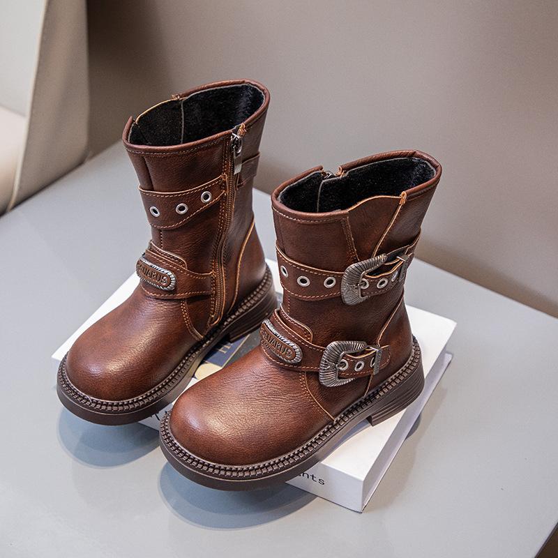 Girls Leather Boots Autumn Comfortable Outdoor Children Mid-calf Boots Platform Round Toe Belt Buckle Kids Boot 36 коричневий
Girls Leather Boots Autumn Comfortable Outdoor Children Mid-calf Boots Platform Round Toe Belt Buckle Kids Boot 36 коричневий