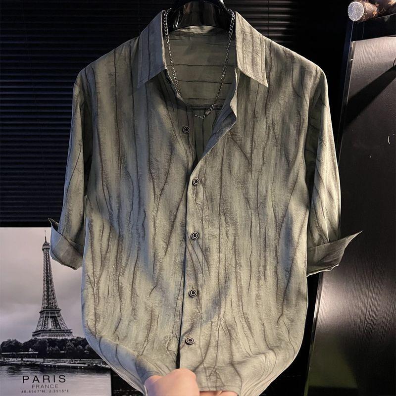 Men Wood Grain Print Button Down Shirt Casual Loose Breathable Lightweight Fashion Summer Top M темно-синий
Men Wood Grain Print Button Down Shirt Casual Loose Breathable Lightweight Fashion Summer Top M темно-синий