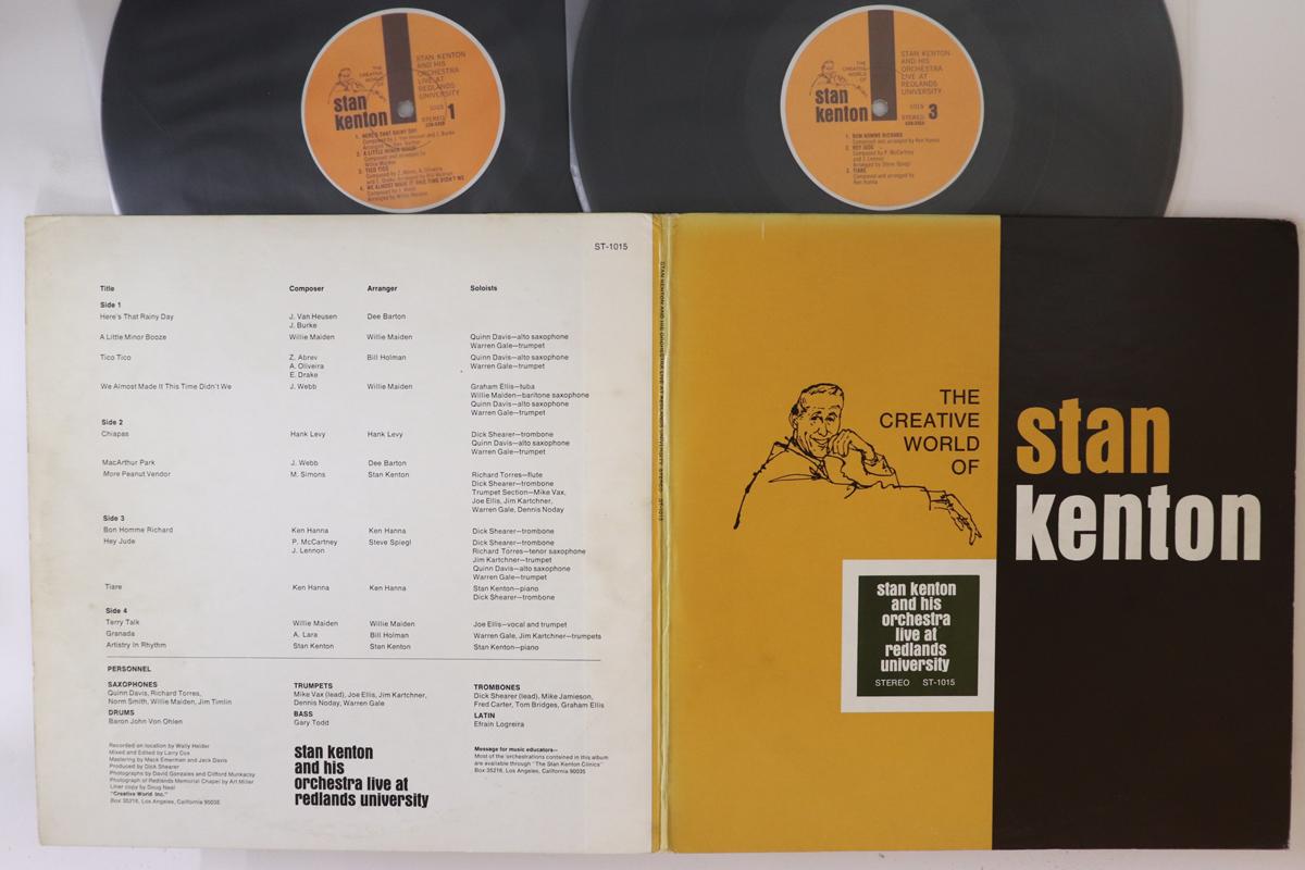 LP Record STAN KENTON Live At Redlands University ST1015 CREATIVE WORLD 1971 US Jazz Used
LP Record STAN KENTON Live At Redlands University ST1015 CREATIVE WORLD 1971 US Jazz Used