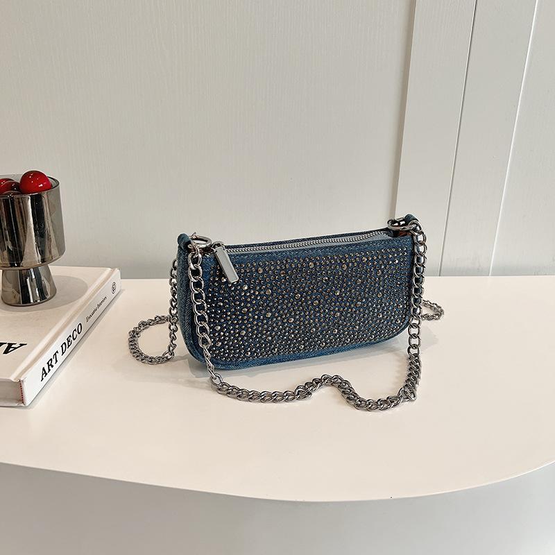 Hot Diamond Denim Chain Fashion Underarm Bag Women s Bag 2024 New Autumn Popular Niche Temperament One Shoulder Crossbody світло-синій колір
Hot Diamond Denim Chain Fashion Underarm Bag Women s Bag 2024 New Autumn Popular Niche Temperament One Shoulder Crossbody світло-синій колір