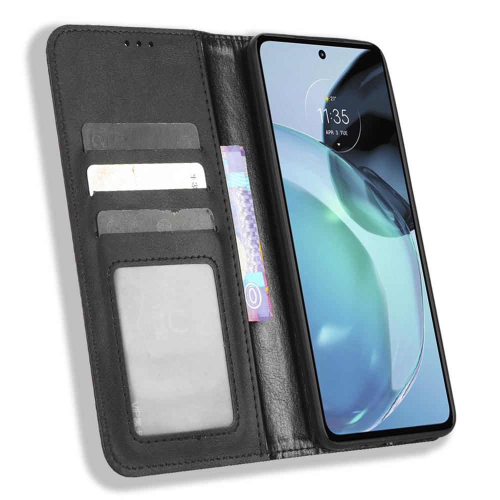 Retro Texture Imprinted Phone Case For Motorola Moto G72 4G,PU Leather Wallet Stand Magnetic Auto-absorbed Drop-proof Phone Cover Black
Retro Texture Imprinted Phone Case For Motorola Moto G72 4G,PU Leather Wallet Stand Magnetic Auto-absorbed Drop-proof Phone Cover Black