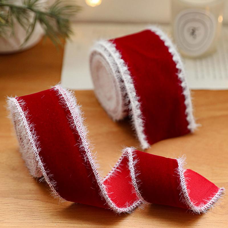 Christmas Plush Selvedge Yarn Ribbon Gift Wrapping Packaging Ribbons Handmade Solid Color Festival Accessories 2m/Roll
Christmas Plush Selvedge Yarn Ribbon Gift Wrapping Packaging Ribbons Handmade Solid Color Festival Accessories 2m/Roll