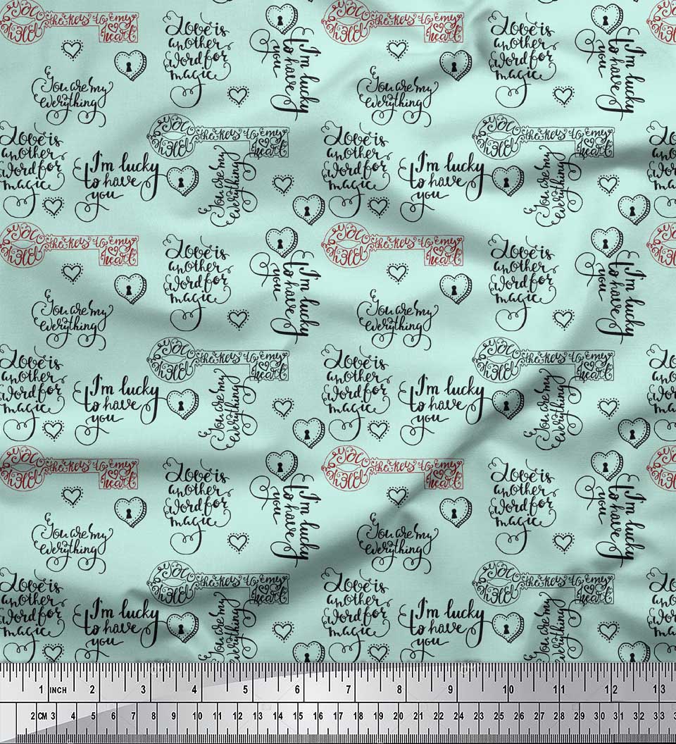 Soimoi Green Japan Crepe Satin Ткань с позитивными цитатами и текстовым принтом в виде сердца Ткань на метр 42 дюйма 42 Inch Wide - Cotton Voile зелёный
Soimoi Green Japan Crepe Satin Ткань с позитивными цитатами и текстовым принтом в виде сердца Ткань на метр 42 дюйма 42 Inch Wide - Cotton Voile зелёный