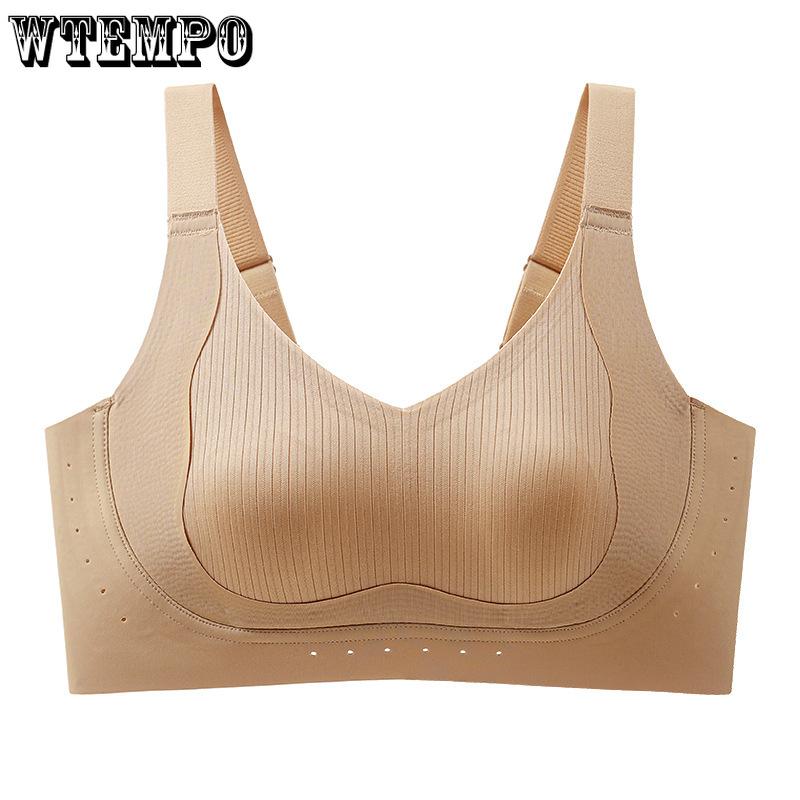 Non Marking Underwear for Women Anti Sagging Full Cup No Steel Ring Plus Size Adjustable Sports Bra 2XL сірий
Non Marking Underwear for Women Anti Sagging Full Cup No Steel Ring Plus Size Adjustable Sports Bra 2XL сірий