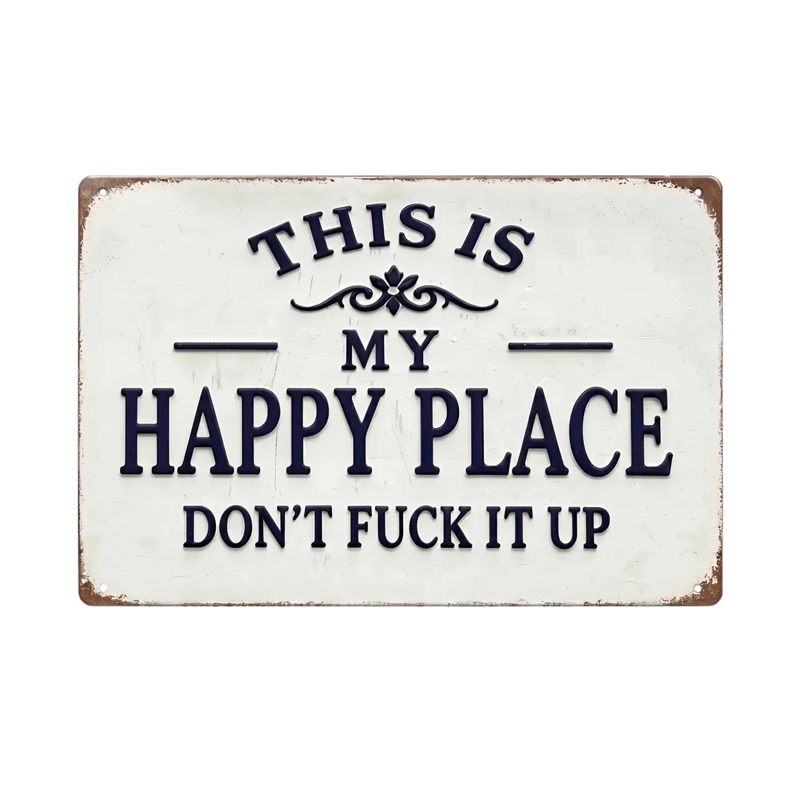 Metal Garden Sign Decorative Plaque Indoor Outdoor Wall Art Home Yard Decor This Is My Happy Place Dont Mess It Up 2D Design One Size бежевий
Metal Garden Sign Decorative Plaque Indoor Outdoor Wall Art Home Yard Decor This Is My Happy Place Dont Mess It Up 2D Design One Size бежевий