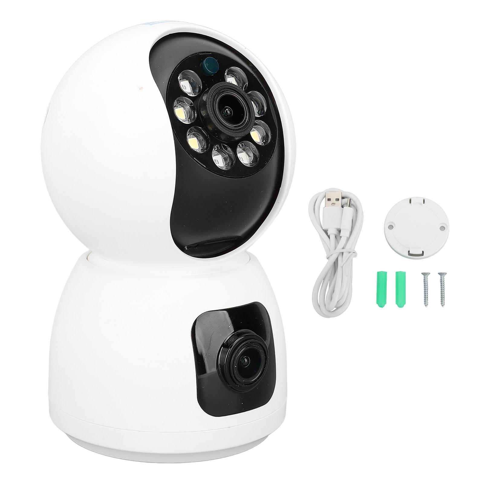 Dual Lens Security Camera 2MP 1080P HD 2 Way Talk Night Vision Wireless Home Surveillance Camera
Dual Lens Security Camera 2MP 1080P HD 2 Way Talk Night Vision Wireless Home Surveillance Camera