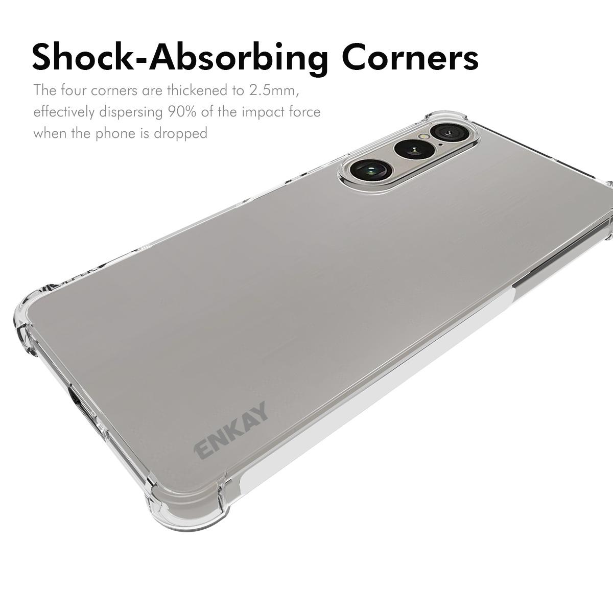 For Sony Xperia 1 VII Clear Phone Case ENKAY HAT PRINCE Shockproof Anti-slip TPU Cover Transparent
For Sony Xperia 1 VII Clear Phone Case ENKAY HAT PRINCE Shockproof Anti-slip TPU Cover Transparent