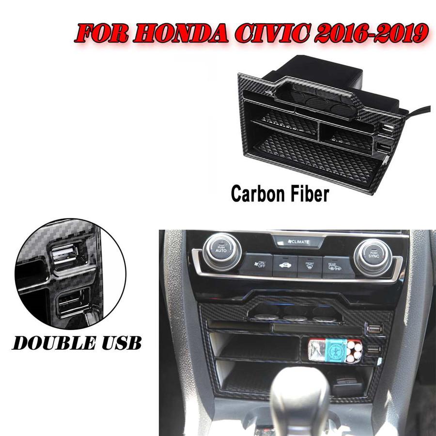 Для Honda Civic 2016-19 ABS Carbon Fibre Look Внутренняя консоль Центральный ящик для хранения 1 шт с USB
Для Honda Civic 2016-19 ABS Carbon Fibre Look Внутренняя консоль Центральный ящик для хранения 1 шт с USB