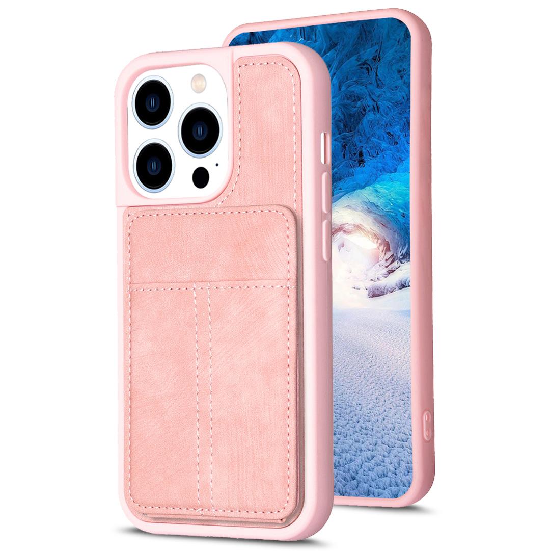 BF28 Kickstand Case for iPhone 15 Pro,Matte PU Leather Coated TPU Phone Cover with Card Holder Pink
BF28 Kickstand Case for iPhone 15 Pro,Matte PU Leather Coated TPU Phone Cover with Card Holder Pink