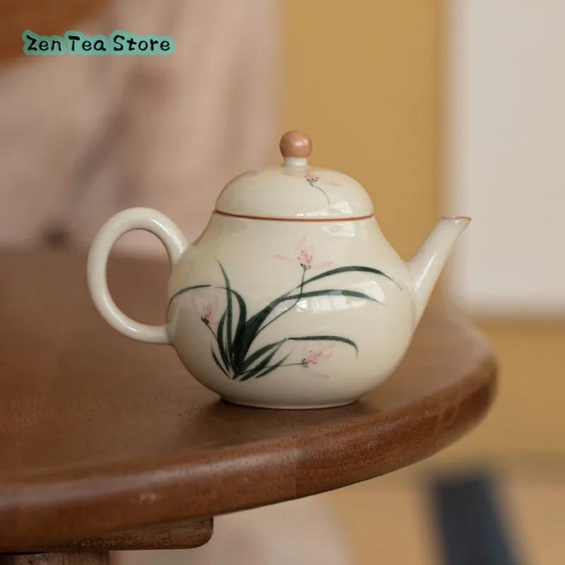 European Hand-painted Teapot Hand-made Ceramic Pear-shaped Teapot Imitation Antique Teapot Single Pot Household Trumpet
European Hand-painted Teapot Hand-made Ceramic Pear-shaped Teapot Imitation Antique Teapot Single Pot Household Trumpet