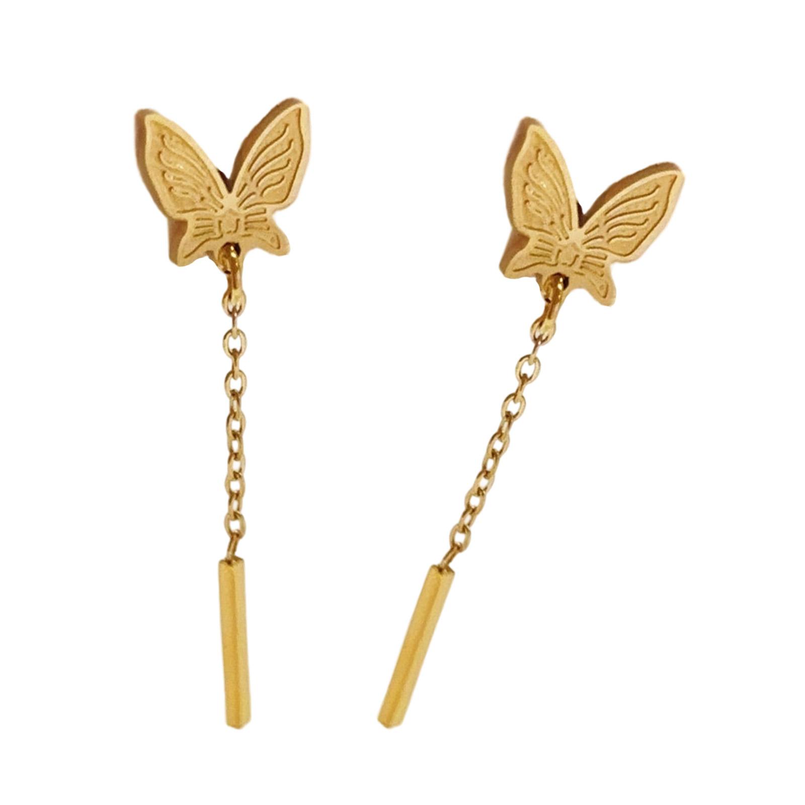 Artistics Butterfly Dangle Earrings Featuring Delicate Tassels Stainless Steel Construction Comfortable Jewelry 1
Artistics Butterfly Dangle Earrings Featuring Delicate Tassels Stainless Steel Construction Comfortable Jewelry 1