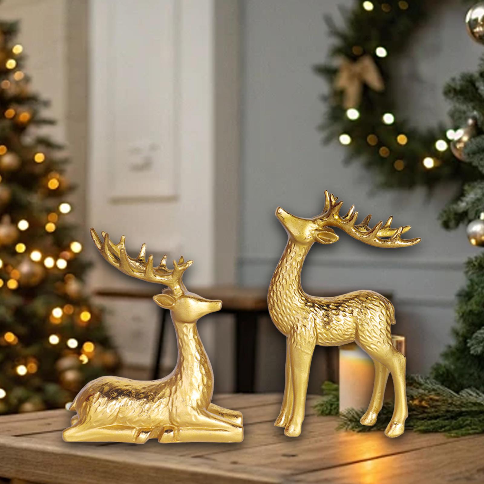 2Pcs Deer Figurines Craft Centerpiece Elk Sculpture for Bedroom Office Home золотий
2Pcs Deer Figurines Craft Centerpiece Elk Sculpture for Bedroom Office Home золотий