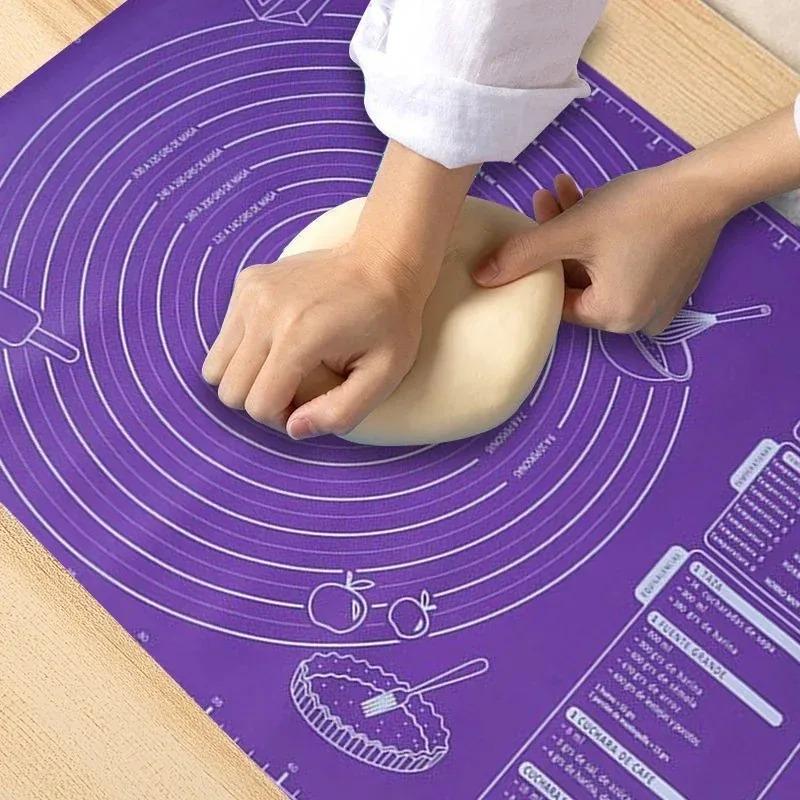 60cm Silicone Pad Baking Mat Sheet Kneading Dough Mat For Kitchen Rolling Dough Pizza Large Dough Non-Stick Maker Holder
60cm Silicone Pad Baking Mat Sheet Kneading Dough Mat For Kitchen Rolling Dough Pizza Large Dough Non-Stick Maker Holder