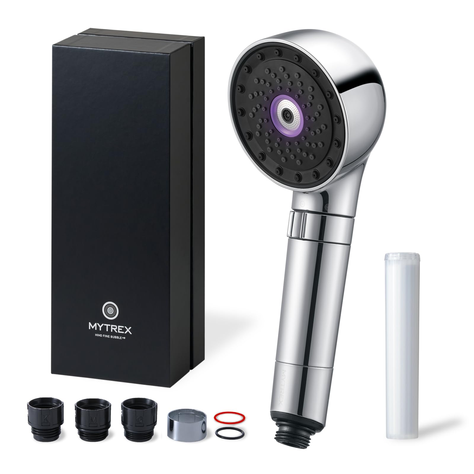 MYTREX HIHO FINE BUBBLE+e Shower Head, Micro Current, Micro-Nano Bubbles, Water Saving, Chlorine Removal, Gift, Hiho Fine Bubble Plus e, Facial Beauty
MYTREX HIHO FINE BUBBLE+e Shower Head, Micro Current, Micro-Nano Bubbles, Water Saving, Chlorine Removal, Gift, Hiho Fine Bubble Plus e, Facial Beauty