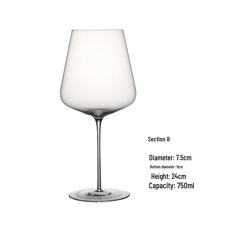 Келих для вина Бордо з кришталевого скла ручної роботи
Келих для вина Бордо з кришталевого скла ручної роботи