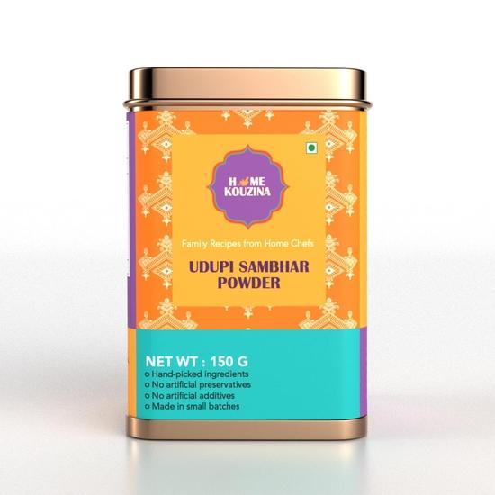 Home Kouzina Udupi Sambhar Powder – 150g | Authentic Udupi-Style Sambar Masala | Traditional Spice Blend for Homemade Sambhar 150GM
Home Kouzina Udupi Sambhar Powder – 150g | Authentic Udupi-Style Sambar Masala | Traditional Spice Blend for Homemade Sambhar 150GM