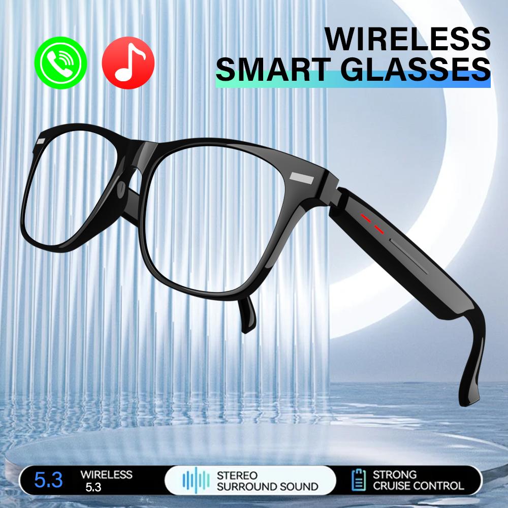 Smart Anti-Blue Light Sunglasses Bluetooth Talk Remote Control Camera Music Playback UV Protection Smart Glasses прозорий
Smart Anti-Blue Light Sunglasses Bluetooth Talk Remote Control Camera Music Playback UV Protection Smart Glasses прозорий