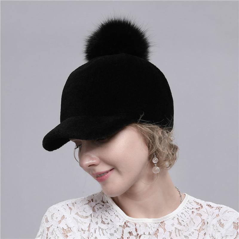 Кепка с козырьком из овечьего меха для осени и зимы, женская новая теплая шерстяная шапка из натурального лисьего меха чёрный
Кепка с козырьком из овечьего меха для осени и зимы, женская новая теплая шерстяная шапка из натурального лисьего меха чёрный