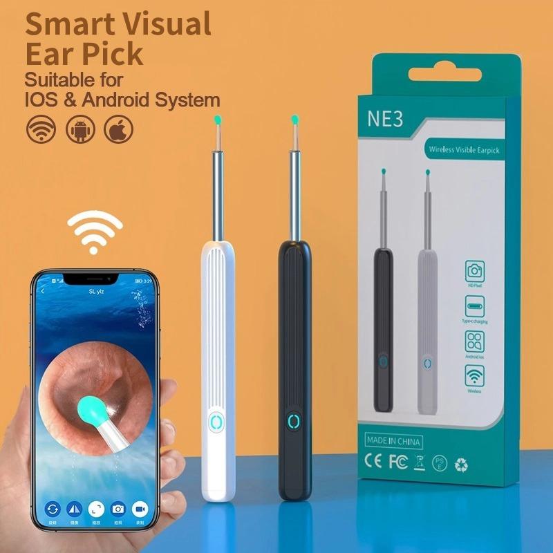 NE3 Smart Visual Ear Cleaner 1080P Отоскоп с ушной палочкой Беспроводной инструмент для удаления ушной серы Ушной инструмент со светодиодной подсветкой Камера Ушной эндоскоп Набор для чистки ушей
NE3 Smart Visual Ear Cleaner 1080P Отоскоп с ушной палочкой Беспроводной инструмент для удаления ушной серы Ушной инструмент со светодиодной подсветкой Камера Ушной эндоскоп Набор для чистки ушей