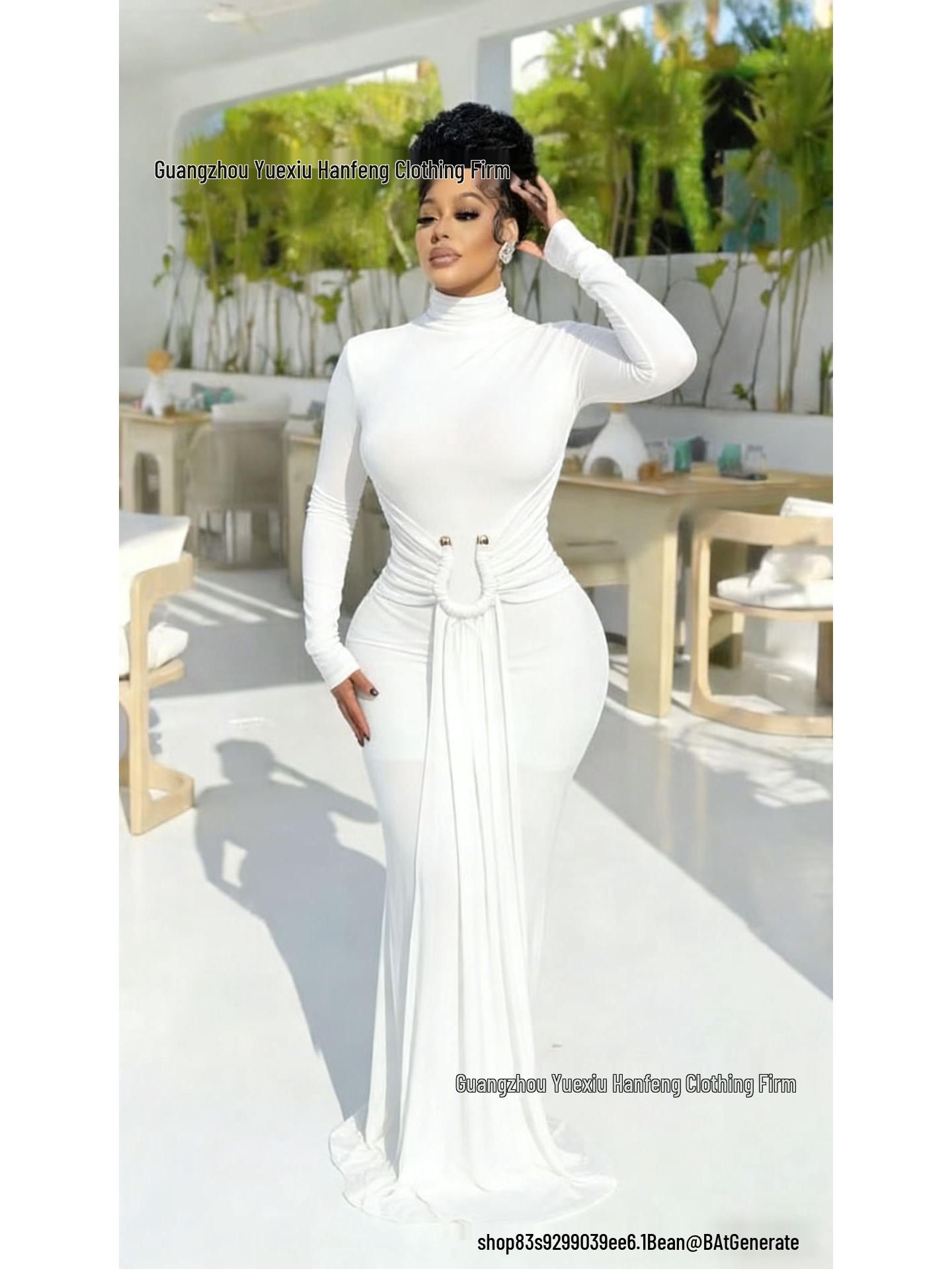 2025 Spring European & American Round Neck Long Sleeve Waist-Cinching Formal Dress in Niche Design XXL білий
2025 Spring European & American Round Neck Long Sleeve Waist-Cinching Formal Dress in Niche Design XXL білий