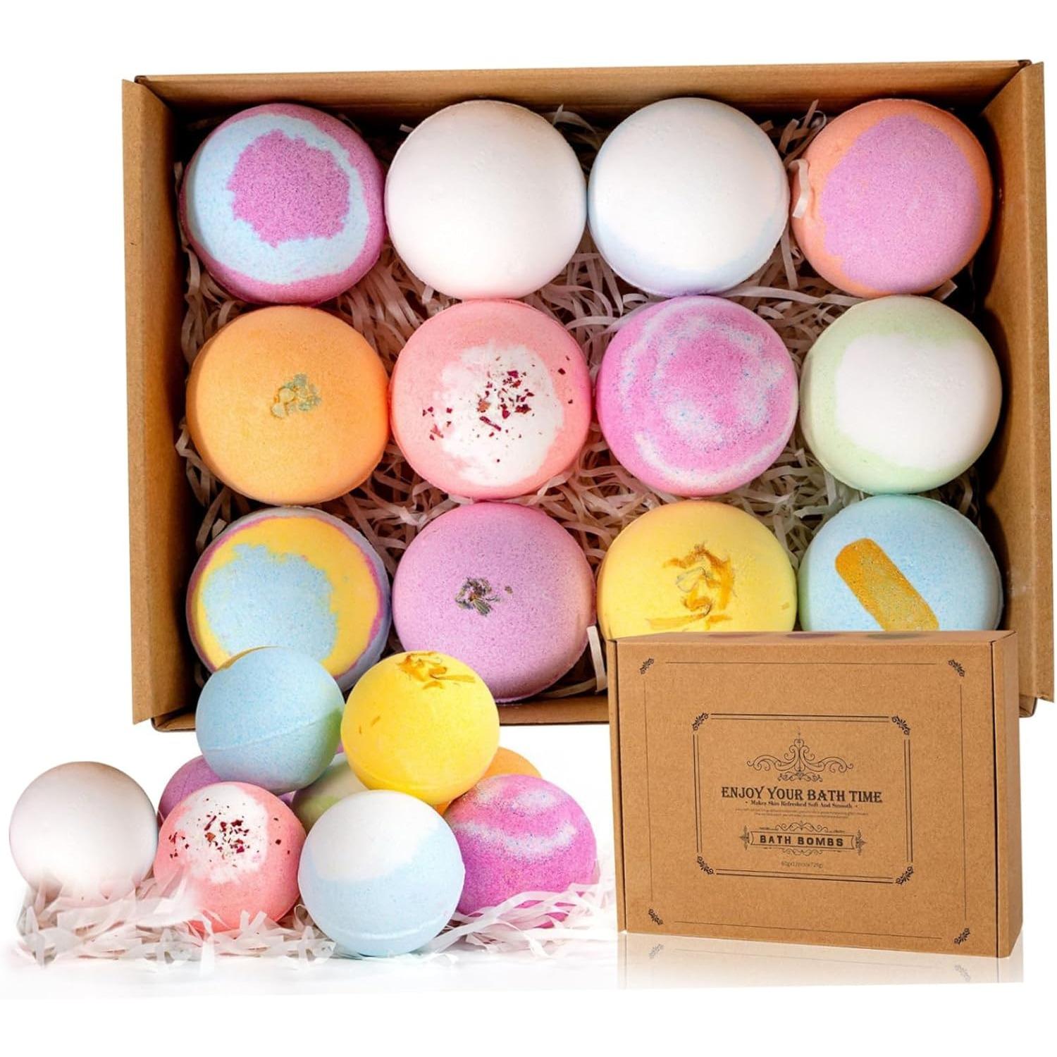 Bath Bombs, 6PCS 60g Natural Ingredient Shower Bombs Moisturizes Soothes The Skin, Relieve Stress Bath Bubbles SPA Essential for Women Gifts A
Bath Bombs, 6PCS 60g Natural Ingredient Shower Bombs Moisturizes Soothes The Skin, Relieve Stress Bath Bubbles SPA Essential for Women Gifts A