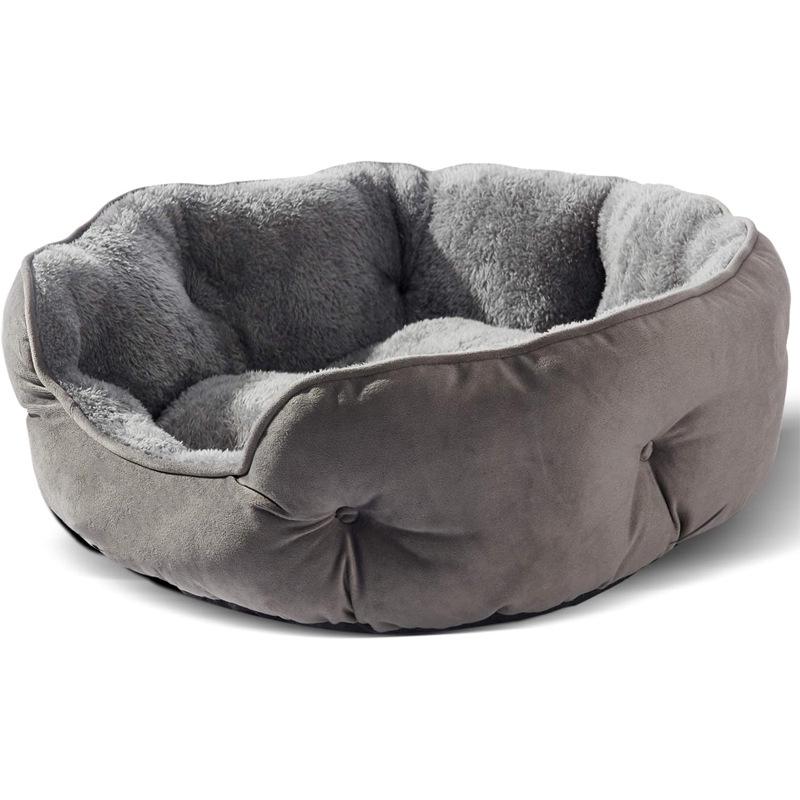 Plush Round Pet Bed for Small/Medium Cats & Dogs - Thick, Cozy, Warm Sleep Gray Round Pet Bed Small
Plush Round Pet Bed for Small/Medium Cats & Dogs - Thick, Cozy, Warm Sleep Gray Round Pet Bed Small