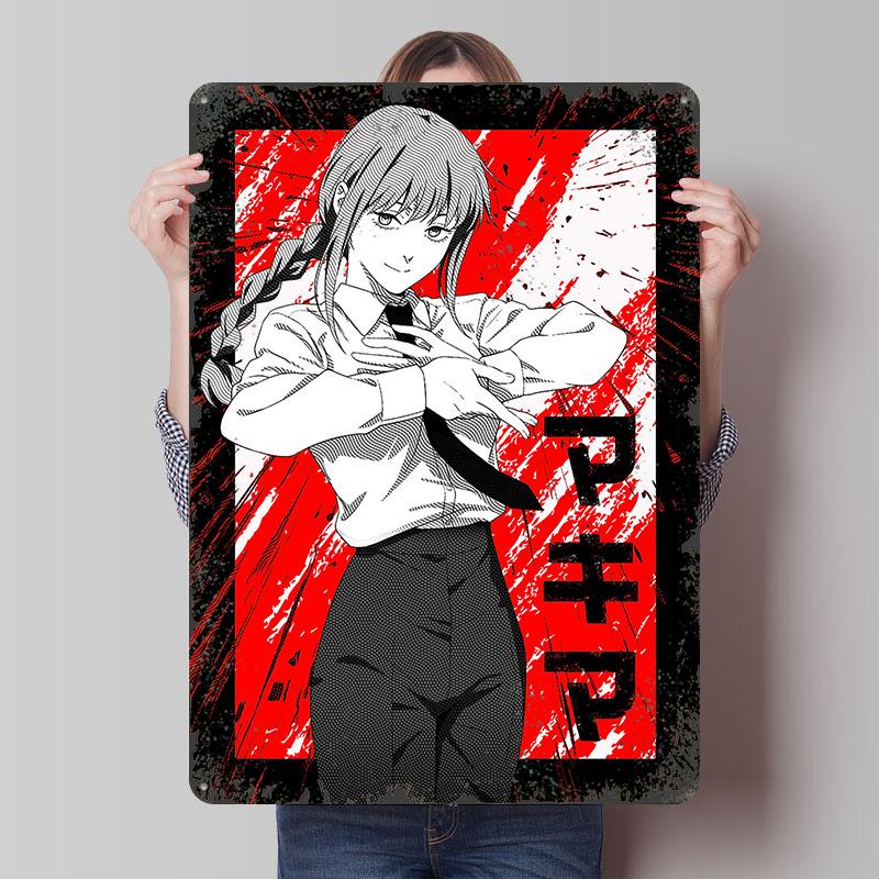 Chainsaw Man Makimas Enigmatic Poster Customized Wall Art Vintage Metal Signs Retro Tin Plaque for Man Cave Bar Accessories 20x30cm(7.8x11.8inch)
Chainsaw Man Makimas Enigmatic Poster Customized Wall Art Vintage Metal Signs Retro Tin Plaque for Man Cave Bar Accessories 20x30cm(7.8x11.8inch)