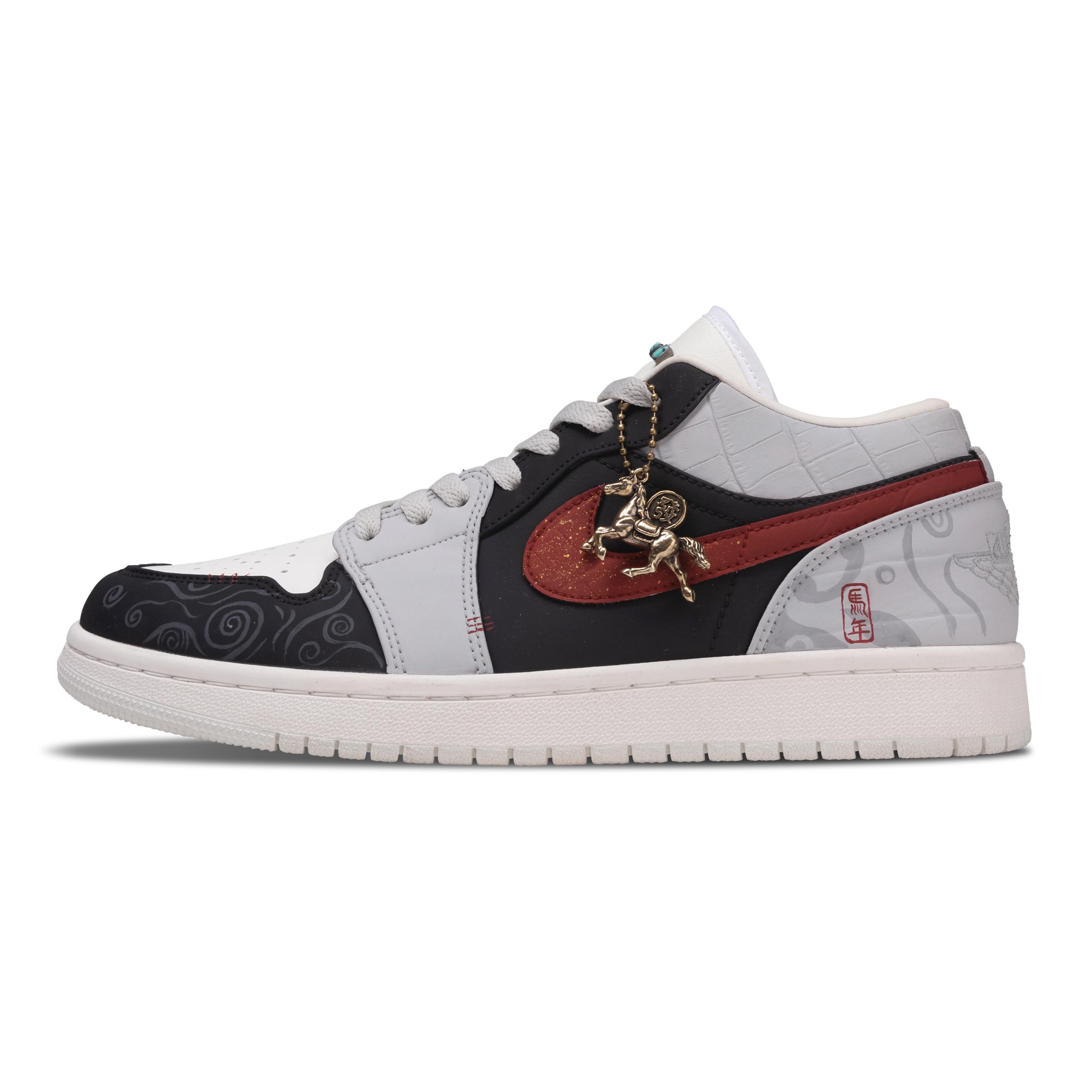 Jordan Air Jordan 1 Horse Brings Blessing Abrasion Resistant Low top Vintage Basketball Shoes Men s Black Gray IO2242-101(Team376-) 45.5
Jordan Air Jordan 1 Horse Brings Blessing Abrasion Resistant Low top Vintage Basketball Shoes Men s Black Gray IO2242-101(Team376-) 45.5