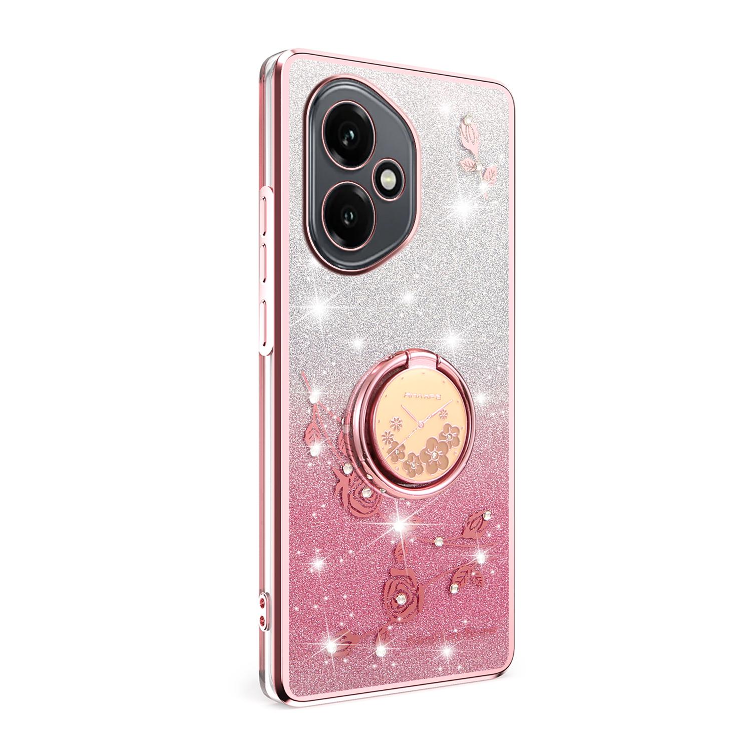 KADEM For Honor 400 5G (Global) Case Ring Kickstand TPU Flowers Phone Cover Gradient Glitter Purple
KADEM For Honor 400 5G (Global) Case Ring Kickstand TPU Flowers Phone Cover Gradient Glitter Purple