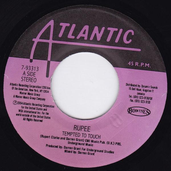 7inch Record RUPEE - Tempted To Touch 793313 Atlantic 2004 Jamaica Reggae, Ska & Dub Used
7inch Record RUPEE - Tempted To Touch 793313 Atlantic 2004 Jamaica Reggae, Ska & Dub Used