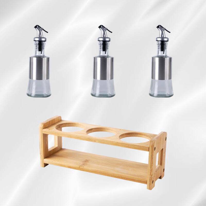 ZISIZ Stainless Steel Oil Sprayer & Dispenser Set with Bamboo Rack
ZISIZ Stainless Steel Oil Sprayer & Dispenser Set with Bamboo Rack