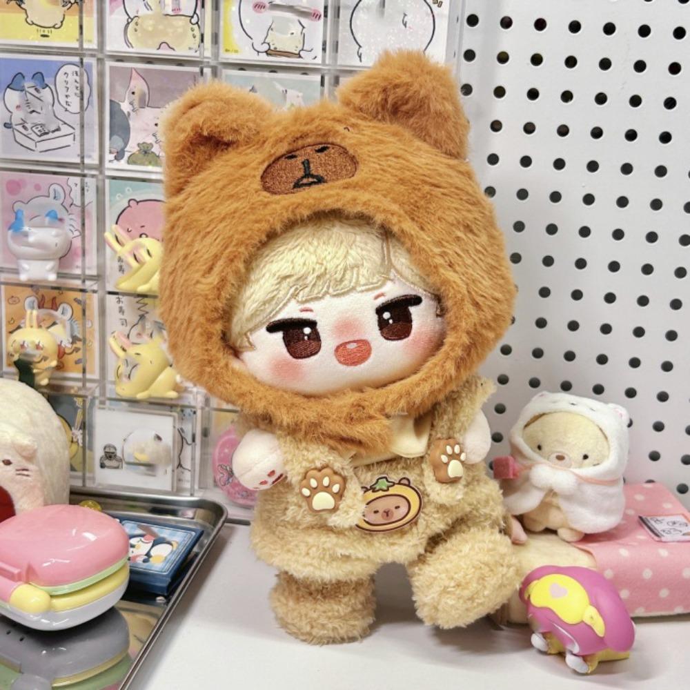 1 set T-shirt Cotton Doll s Clothes Strap Pants Plush Doll Clothes 20cm Cotton Doll capybara
1 set T-shirt Cotton Doll s Clothes Strap Pants Plush Doll Clothes 20cm Cotton Doll capybara