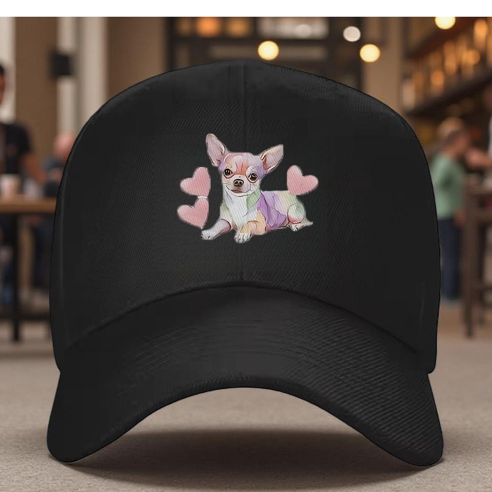 Chihuahua Watercolor Love Hearts Baseball Cap Adjustable Cotton Casual Sun Hat for Unisex Adults One Size
Chihuahua Watercolor Love Hearts Baseball Cap Adjustable Cotton Casual Sun Hat for Unisex Adults One Size