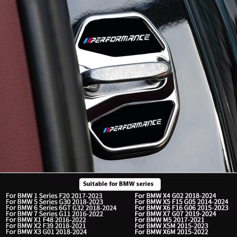 4PCS Car Door Lock Cover Stickers For BMW X1 X3 X4 X5 3 5 Series G32 F48 G01 G20 G02 F15 G05 G07 G11 G22 G30 G26 G45 G60 U10 U11
4PCS Car Door Lock Cover Stickers For BMW X1 X3 X4 X5 3 5 Series G32 F48 G01 G20 G02 F15 G05 G07 G11 G22 G30 G26 G45 G60 U10 U11