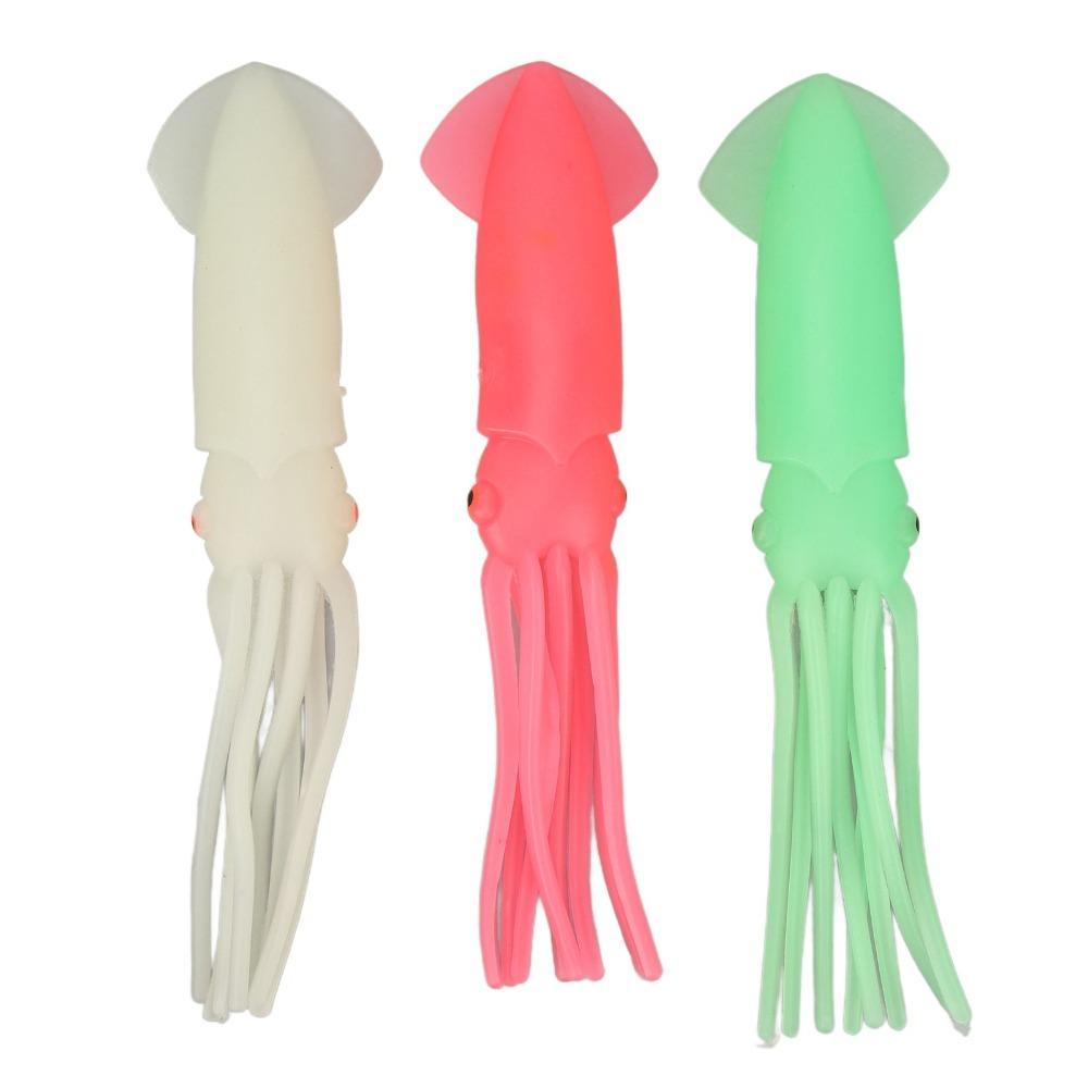 3PCS Durable Soft Squid Lure Glow in The Dark Rubber Octopus Jig 20cm/23cm Squid Bait Ocean Boat Fishing
3PCS Durable Soft Squid Lure Glow in The Dark Rubber Octopus Jig 20cm/23cm Squid Bait Ocean Boat Fishing