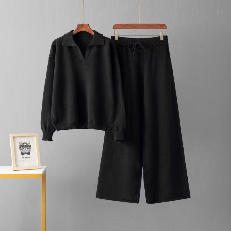 Модный стиль Модный Элегантный Вязаный С длинными рукавами Лацкан Свитер Брюки Костюм Свитер и Брюки Набор Black All yards
Модный стиль Модный Элегантный Вязаный С длинными рукавами Лацкан Свитер Брюки Костюм Свитер и Брюки Набор Black All yards